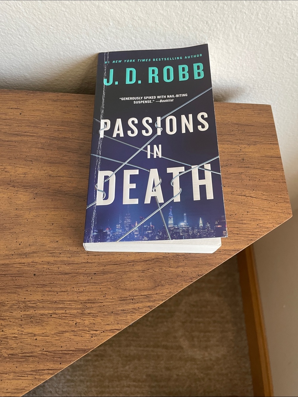 'Passions in Death' - Navy Blue Paperback Novel by Jd Robb number 61